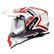Casco SHAFT PRO SHPRO-MX370 Theme Blanco Rojo Transparente S