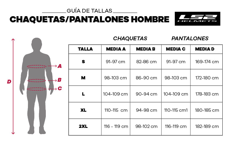 Dainese Guia Tallas Pantalon Hombre Pantalón Dainese Amsterdam D