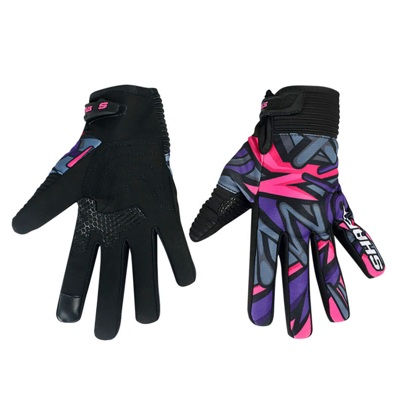 textil-guante-shaft-stunt-polock-gris-fucsia-neon