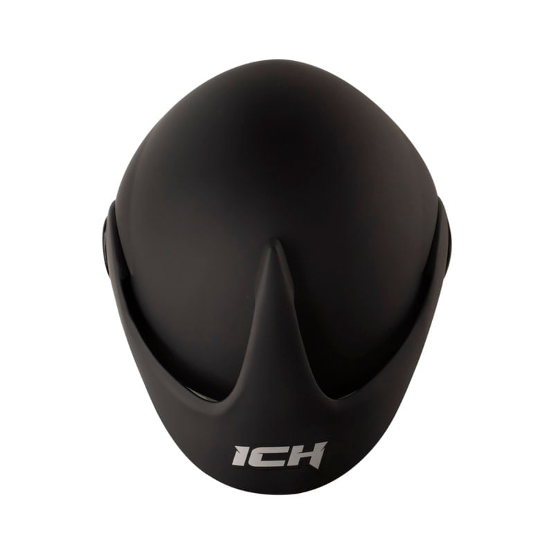 casco-abierto-ich-205-solid-negro-plateado-humo-claro-iridium-plateado