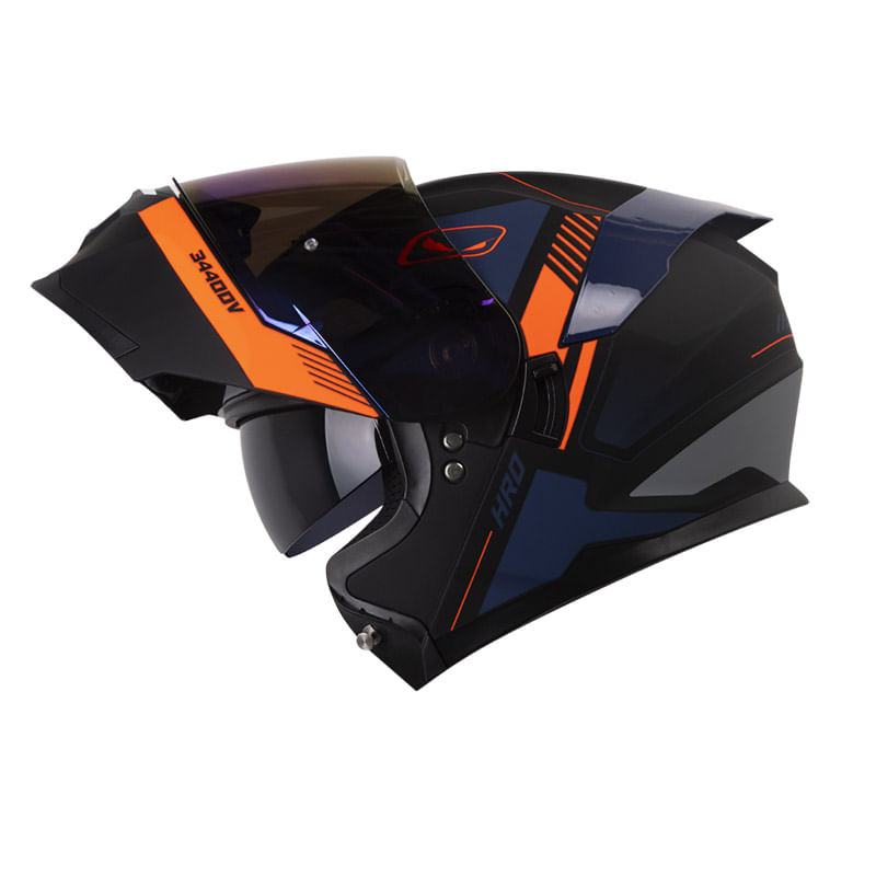 casco-abatible-hro-hro-3440dv-timer-negro-naranja-neon-iridium-azul-transparente