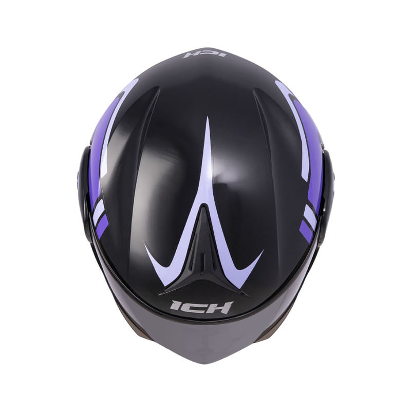 casco-abatible-ich-3110-luxine-negro-morado-claro-humo