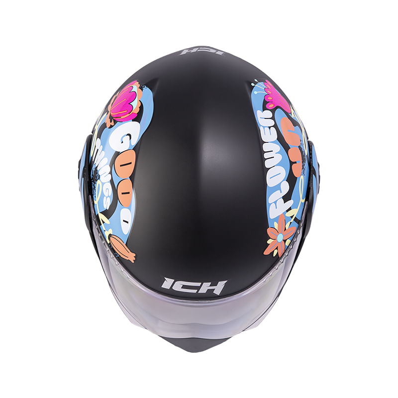casco-abatible-ich-3110-s-flower_up-negro-naranja-transparente