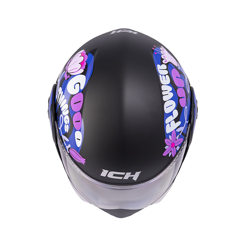 casco-abatible-ich-3110-s-flower_up-negro-morado-transparente