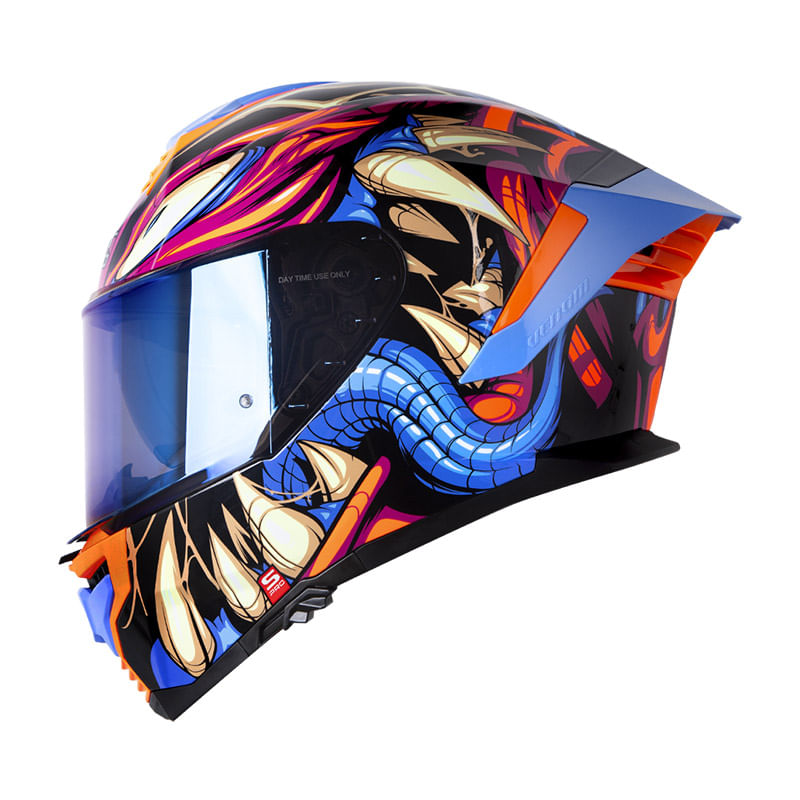 casco-integral-shaft-pro-shpro-609-venom-horror-negro-naranja-neon-humo-claro-iridium-azul