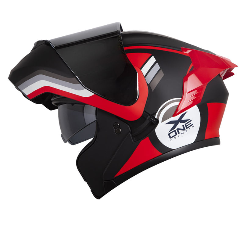 casco-abatible-x-one-x-3000rs-clarux-negro-rojo-humo-claro-iridium-plateado