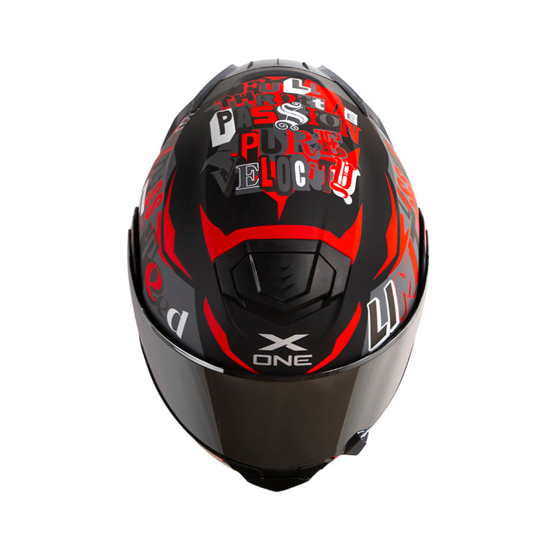 casco-abatible-x-one-x-3000rs-cuts-negro-rojo-humo-iridium-plateado
