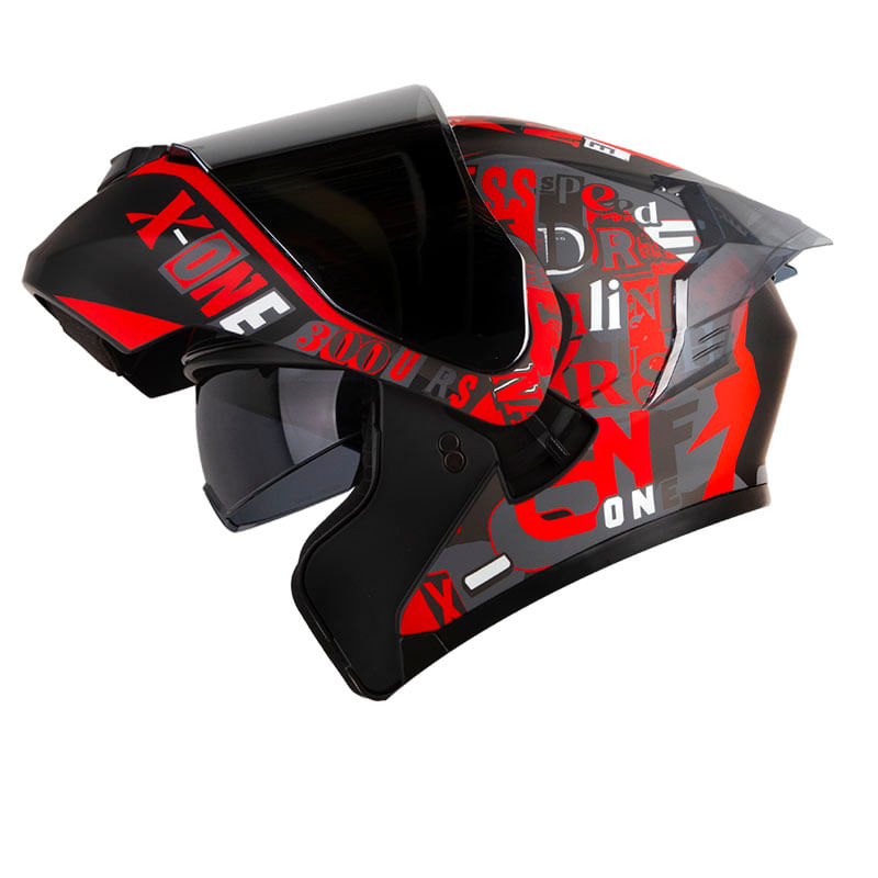 casco-abatible-x-one-x-3000rs-cuts-negro-rojo-humo-iridium-plateado