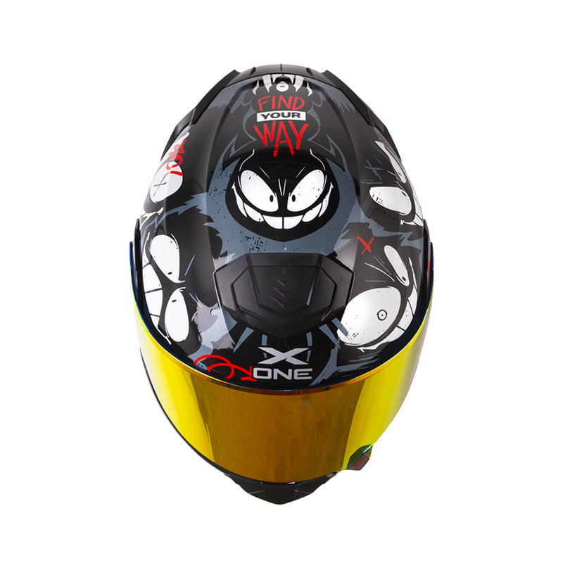 casco-abatible-x-one-x-3000rs-xmiley-negro-gris-claro-humo-revo-rojo