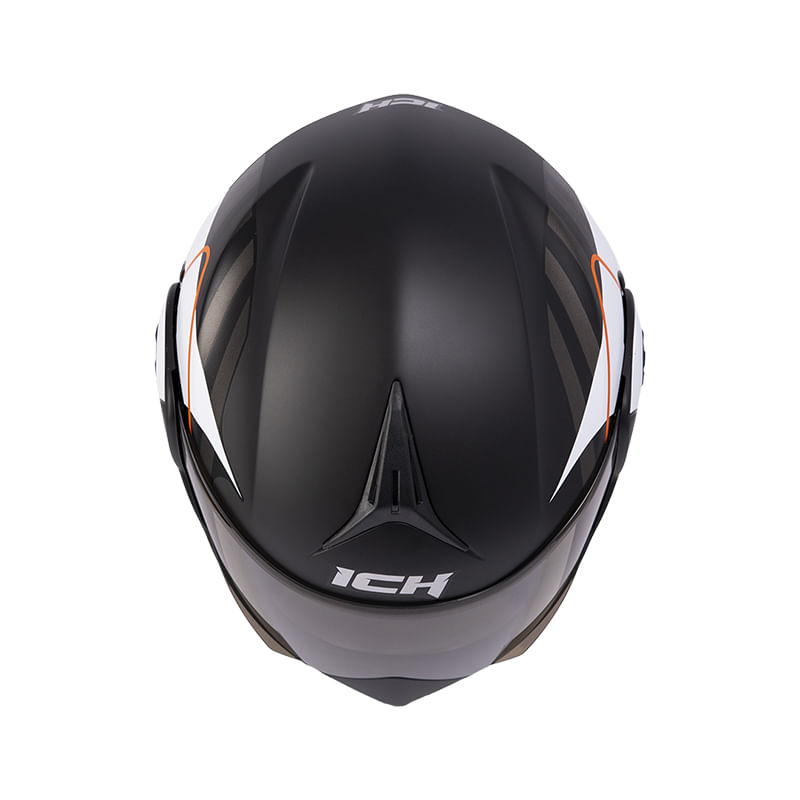 casco-abatible-ich-3110-buzz-negro-naranja-humo