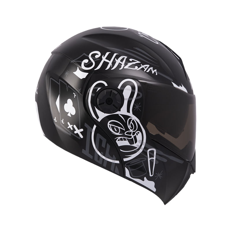 casco-abatible-ich-3110-magic-negro-blancogris-oscuro-humo