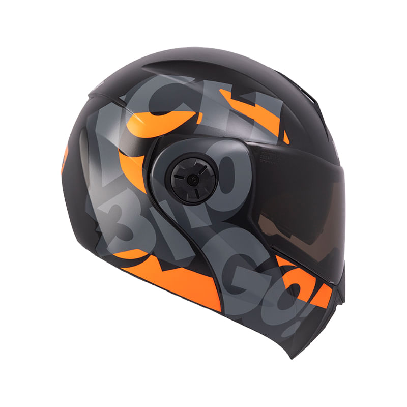 casco-abatible-ich-3110-freak-negro-gris-oscuronaranja-neon-humo