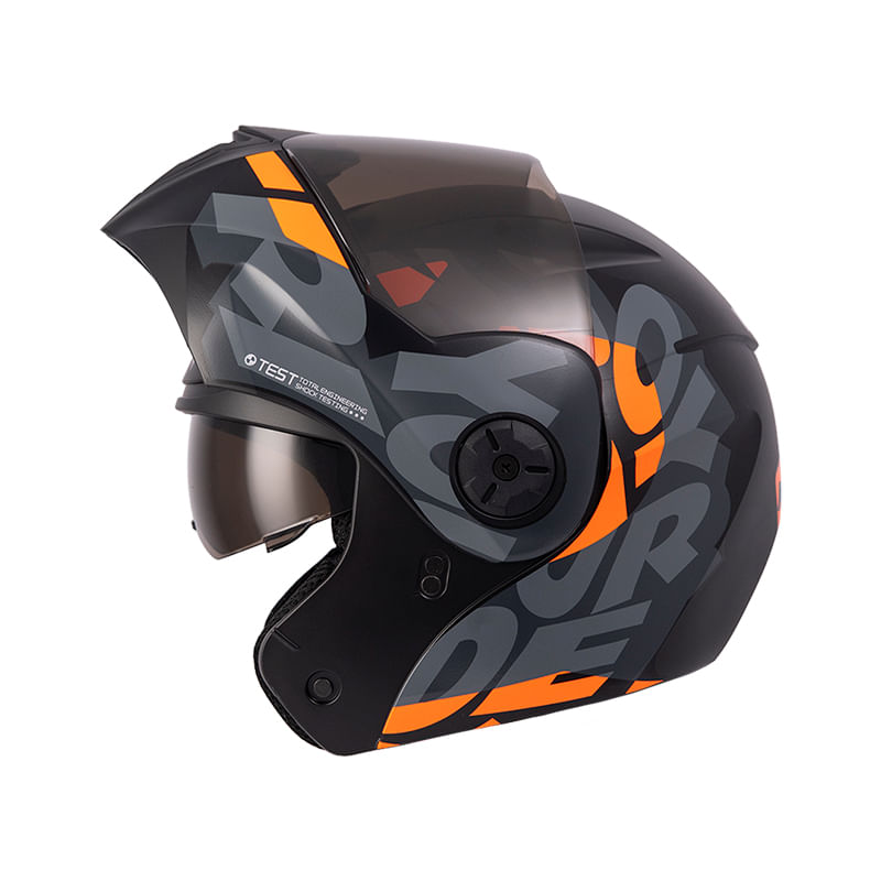 casco-abatible-ich-3110-freak-negro-gris-oscuronaranja-neon-humo