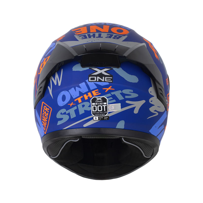 casco-integral-x-one-x-500-rs-own-the-streets-azul-oscuro-naranja-neon-humo-claro-iridium-azul