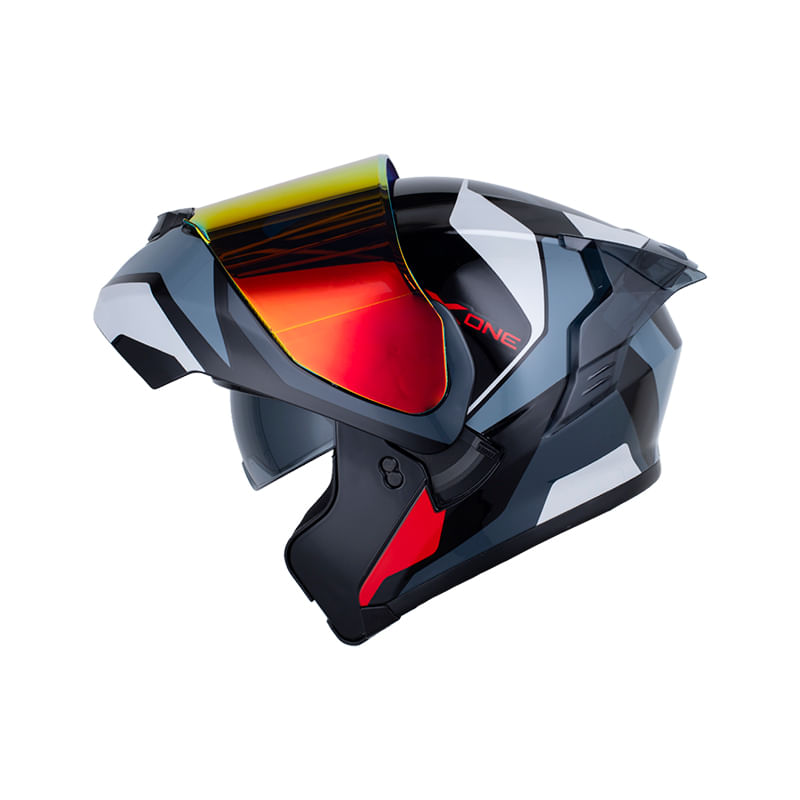 casco-abatible-x-one-x-3000rs-aiwe-negro-gris-oscuro-humo-iridium-rojo