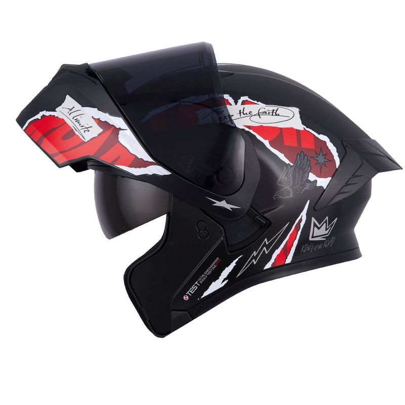 casco-abatible-ich-3120-grinder-negro-rojo-oscurogris-claro-humo