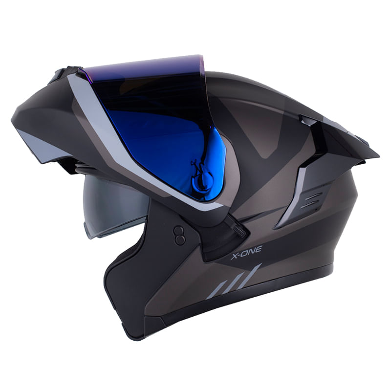 casco-abatible-x-one-x-3000rs-stopper-negro-gris-oscuro-humo-claro-iridium-azul